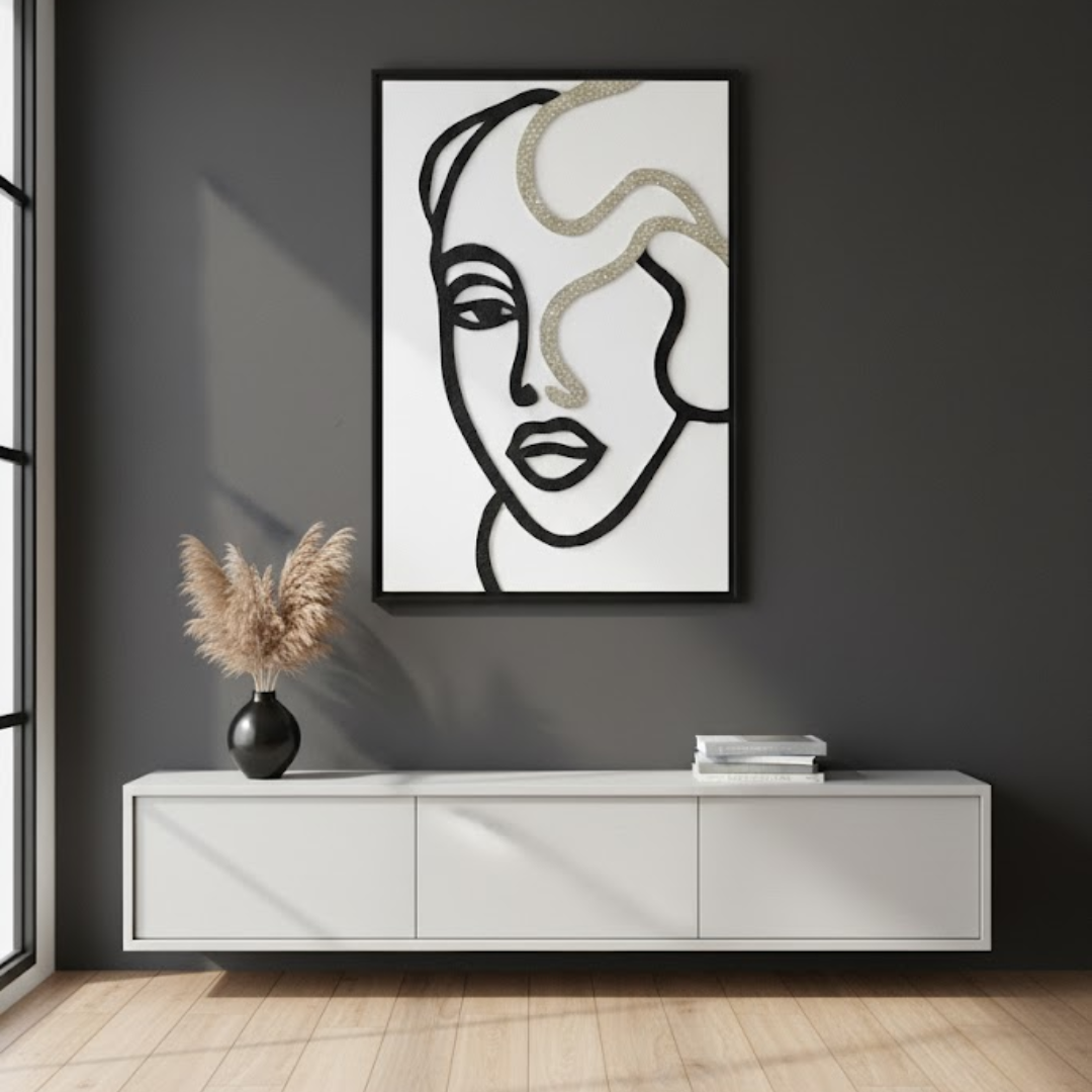 Isla Handmade 3D Textured Wall Painting