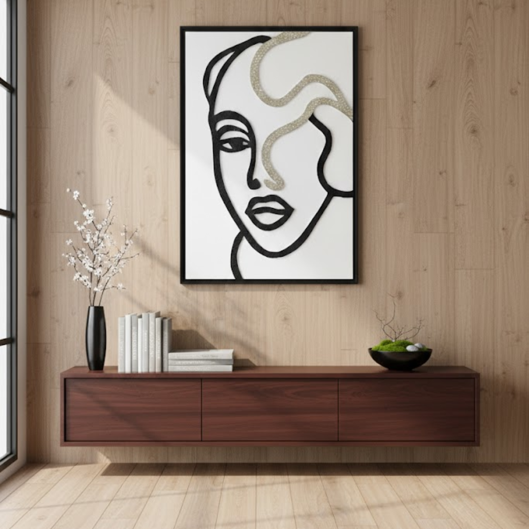 Isla Handmade 3D Textured Wall Painting