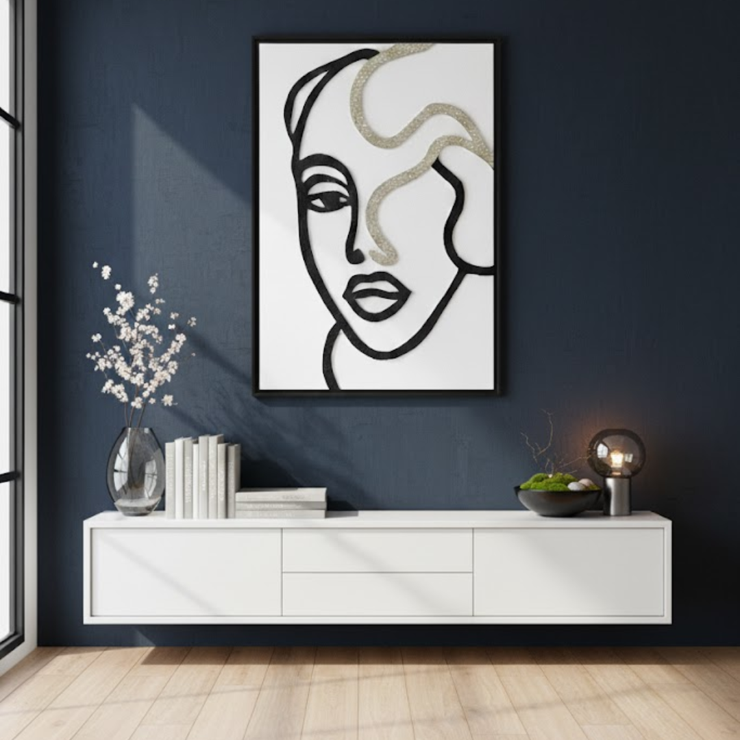 Isla Handmade 3D Textured Wall Painting