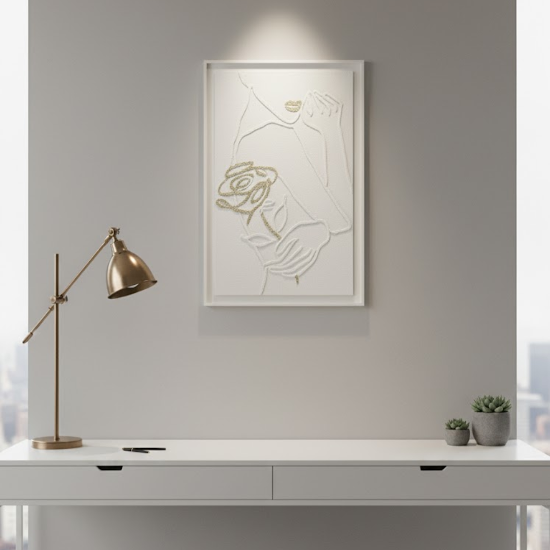 Arlo Minimalist Handmade 3D Textured Wall Painting
