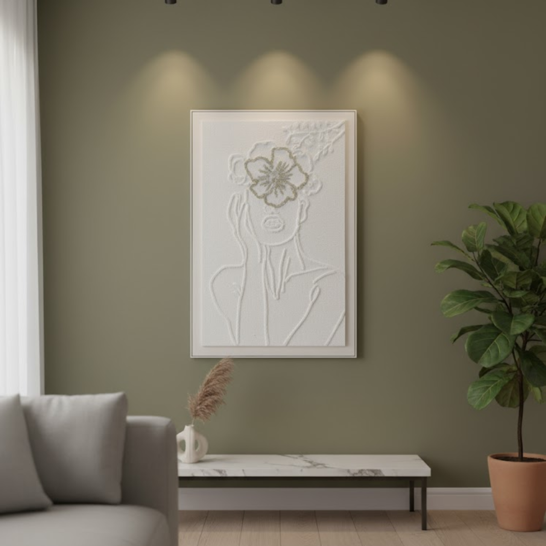 Lyria Handmade 3D Textured Wall Painting