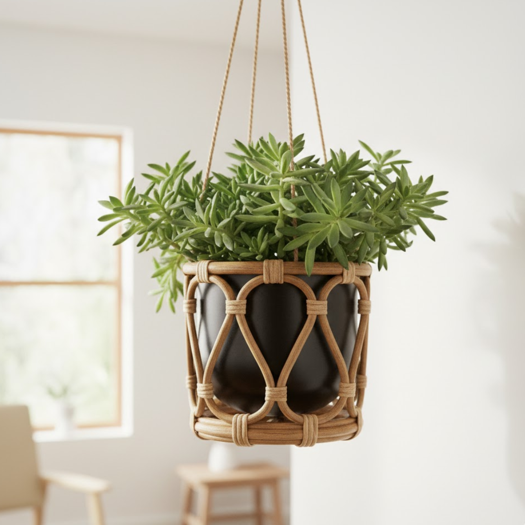 Bliss Hanging Cane Planter