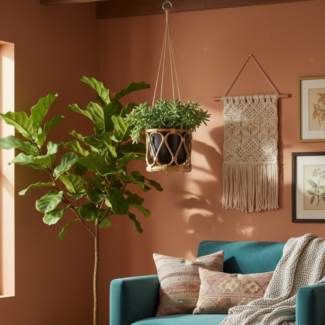 Bliss Hanging Cane Planter