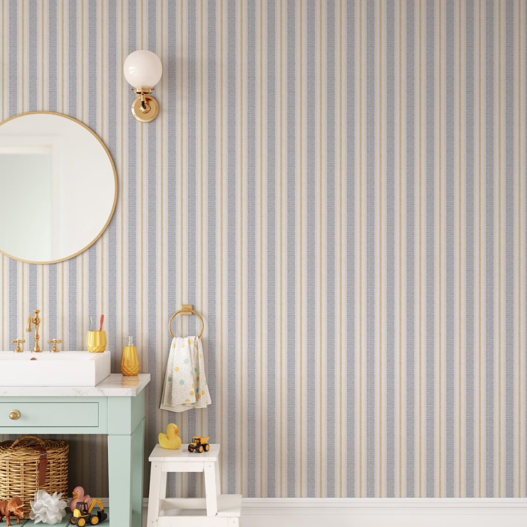 Whisperlane Soft Stripe Wallpaper