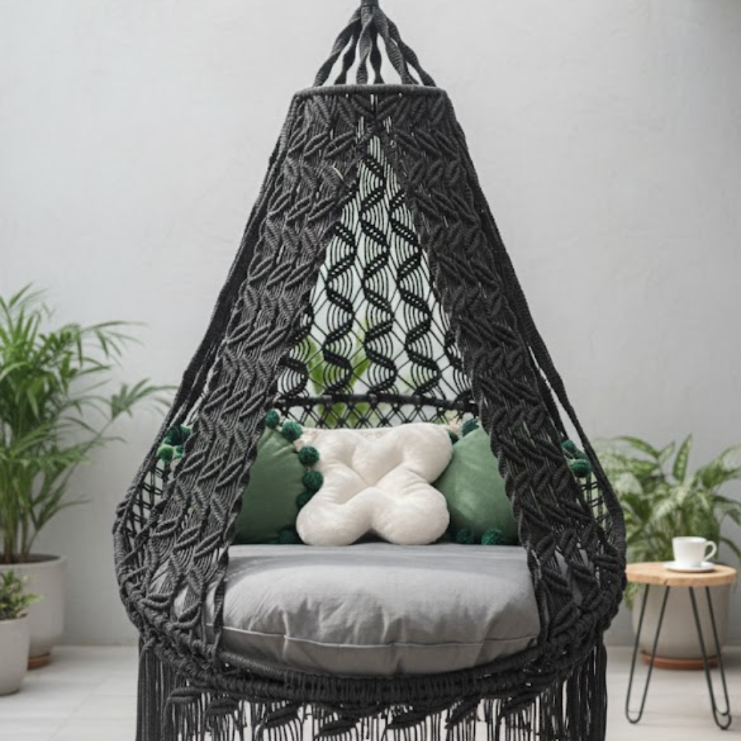 Boho Trance Macrame Swing Chair
