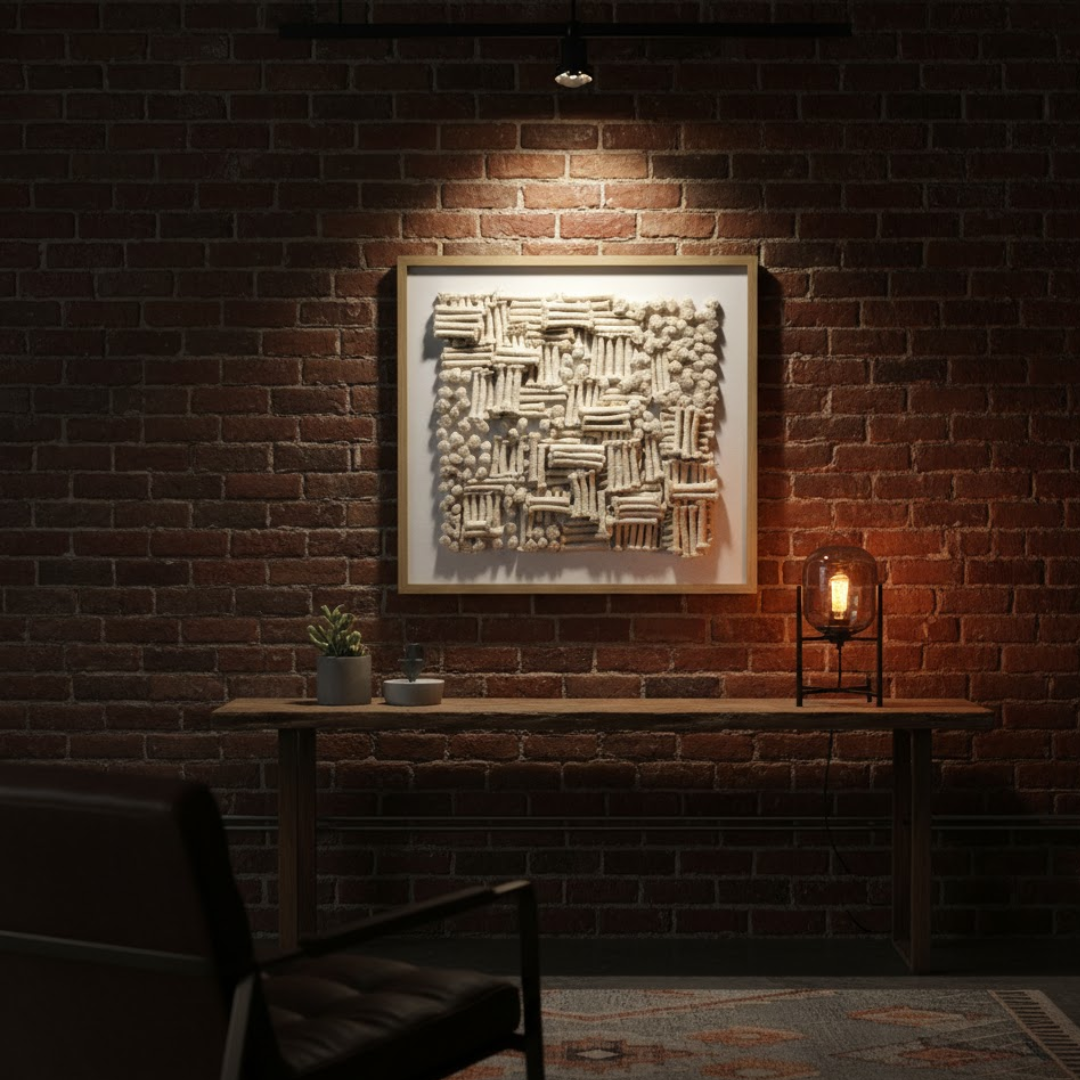 Solterra Woven Handmade 3D Textured Wall Painting