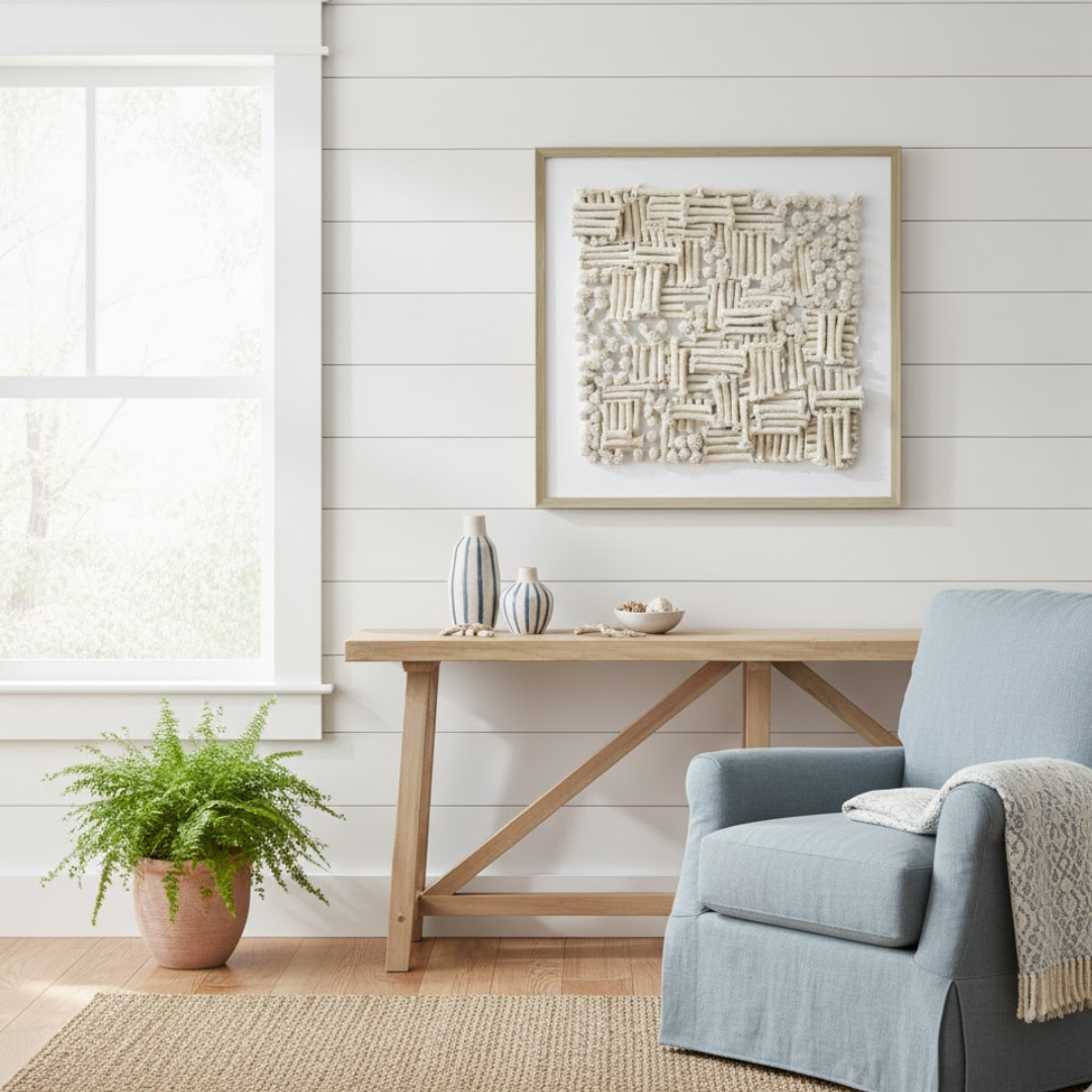 Solterra Woven Handmade 3D Textured Wall Painting