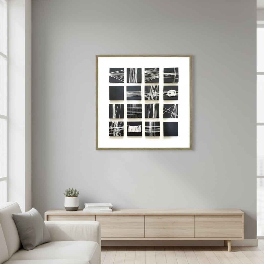 Lume Noir Handmade 3D Textured Wall Painting