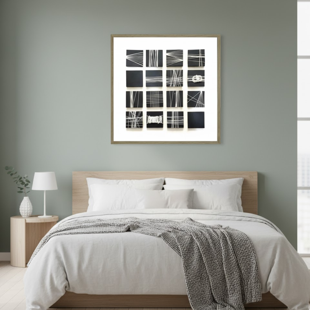 Lume Noir Handmade 3D Textured Wall Painting