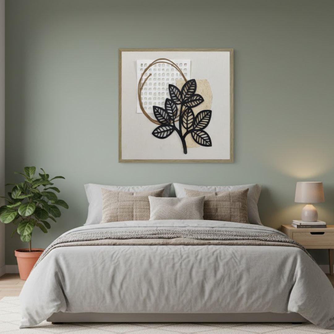 Botanica Aura Handmade 3D Textured Wall Painting