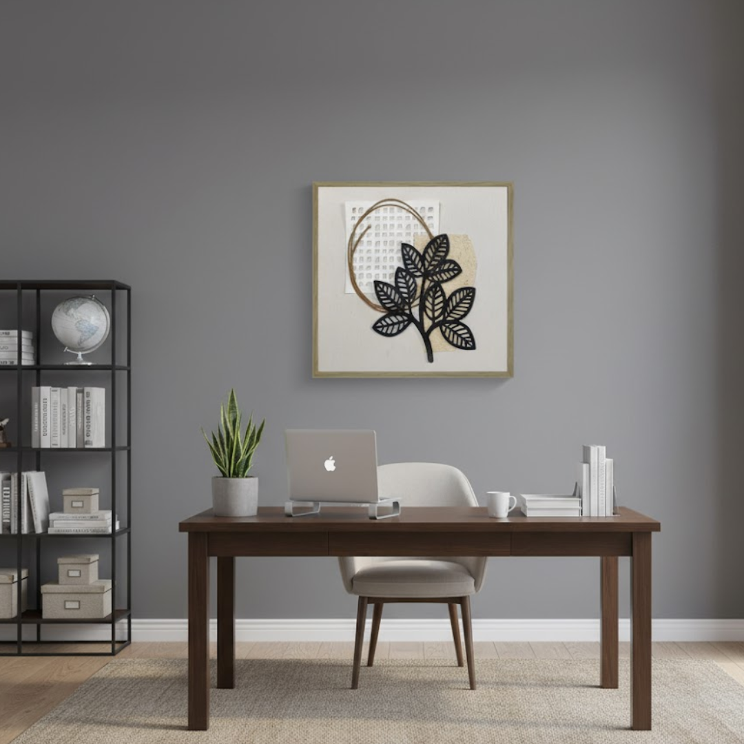 Botanica Aura Handmade 3D Textured Wall Painting