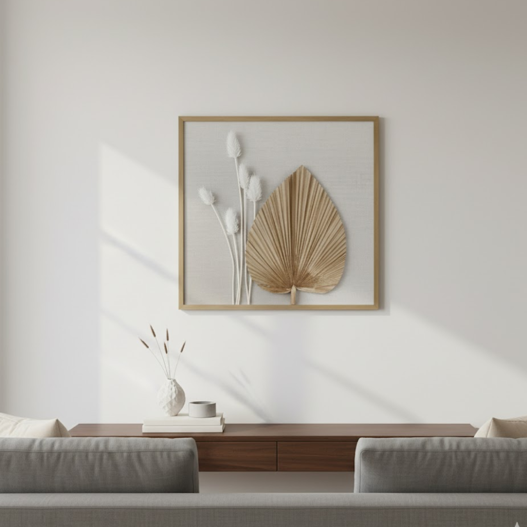 Sahara Whispers Handmade 3D Textured Wall Painting