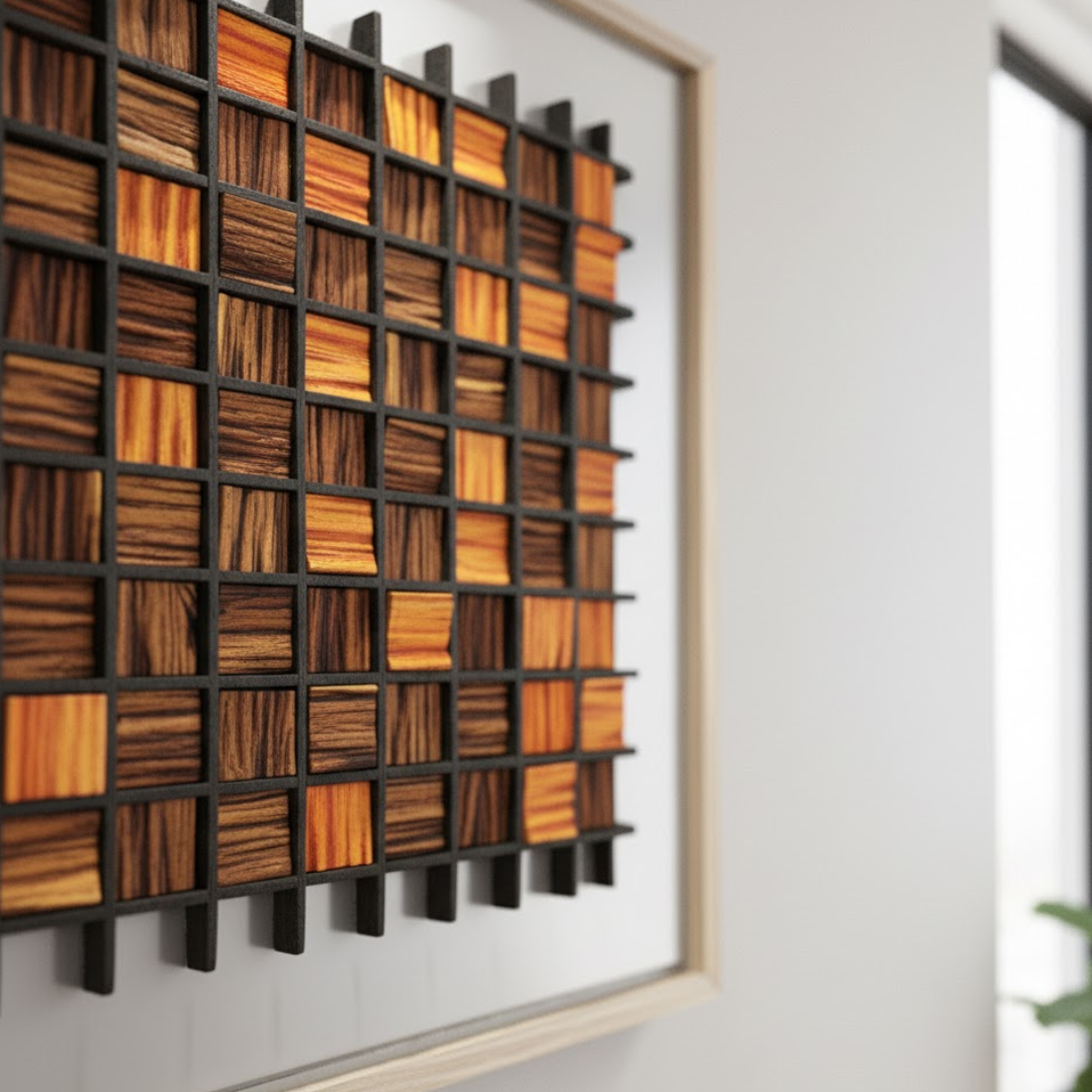 Ember Weave Handmade 3D Textured Wall Painting