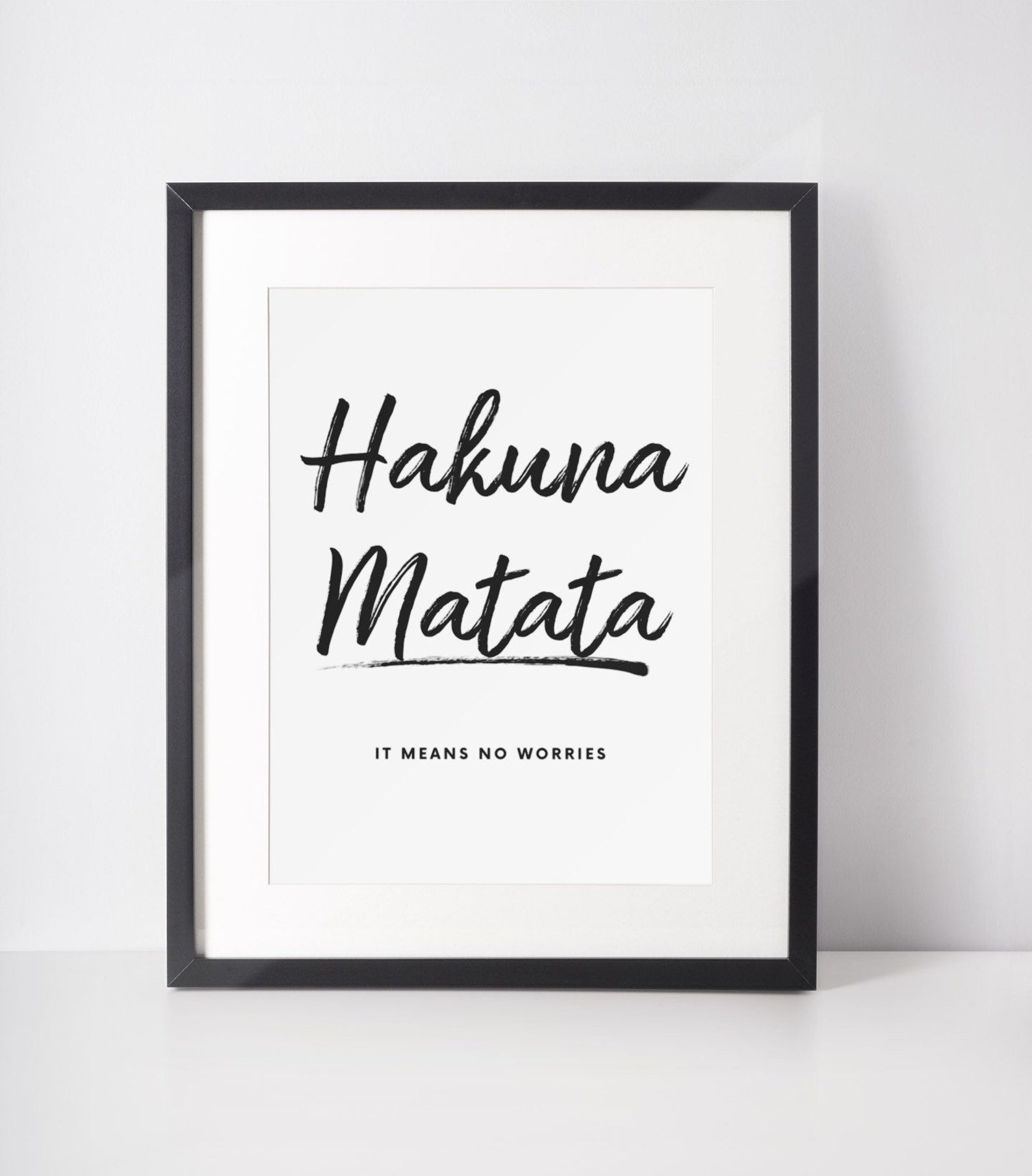 Hakuna Matata Digital Art Poster