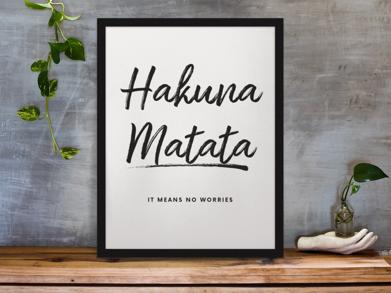 Hakuna Matata Digital Art Poster