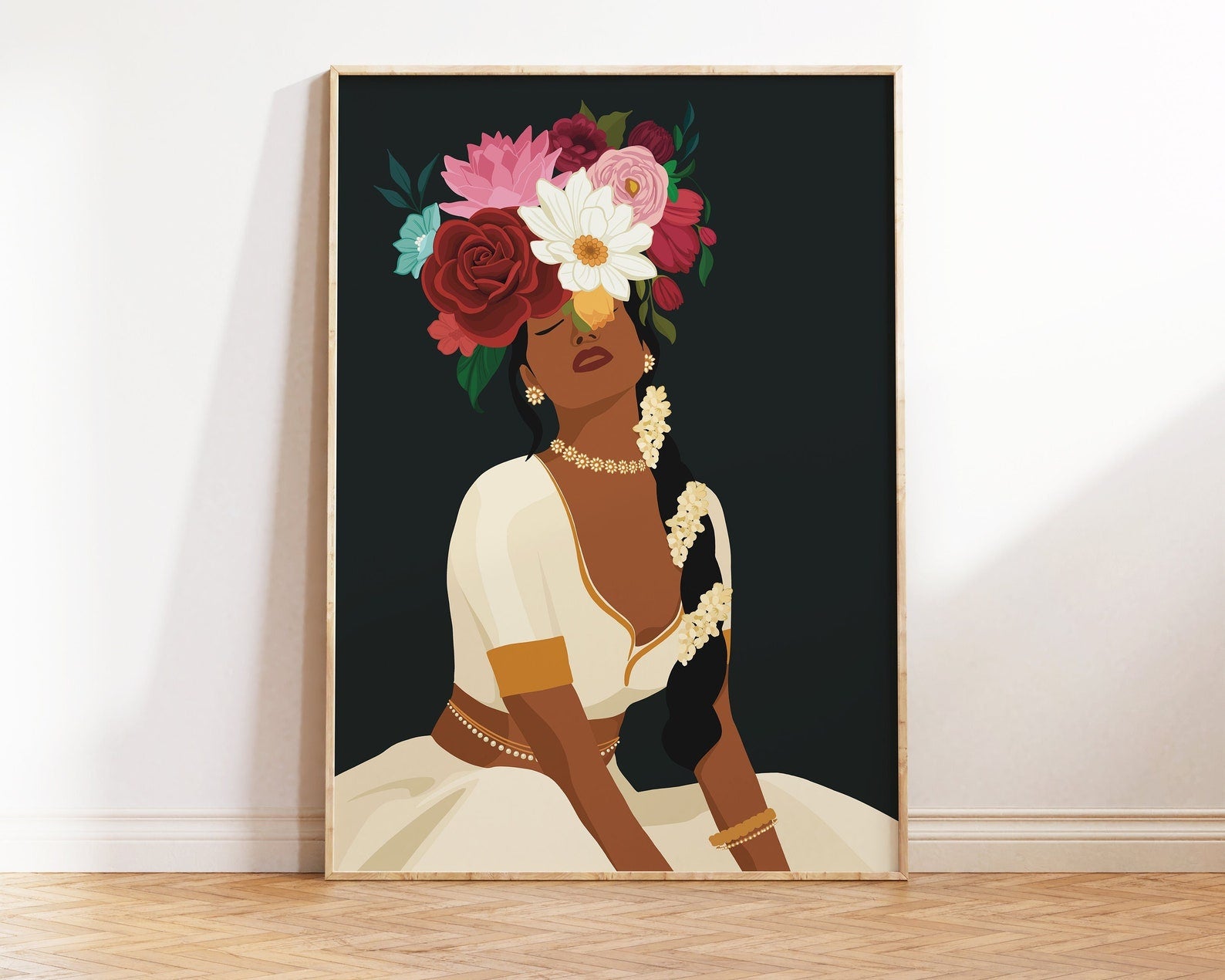 Blossom Muse Digital Wall Painting