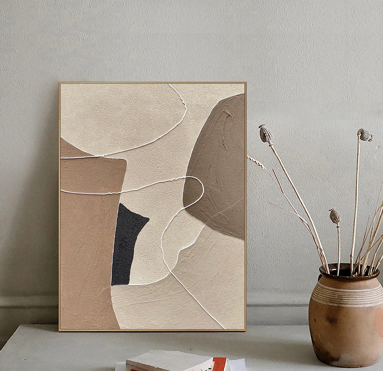 Clay Whisper Digital Wall Painting