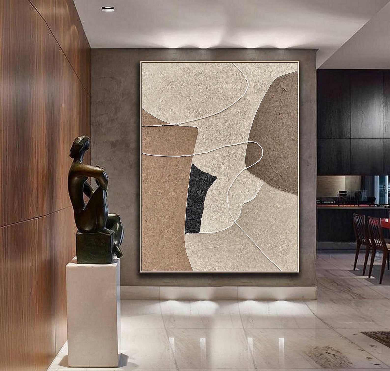 Clay Whisper Digital Wall Painting