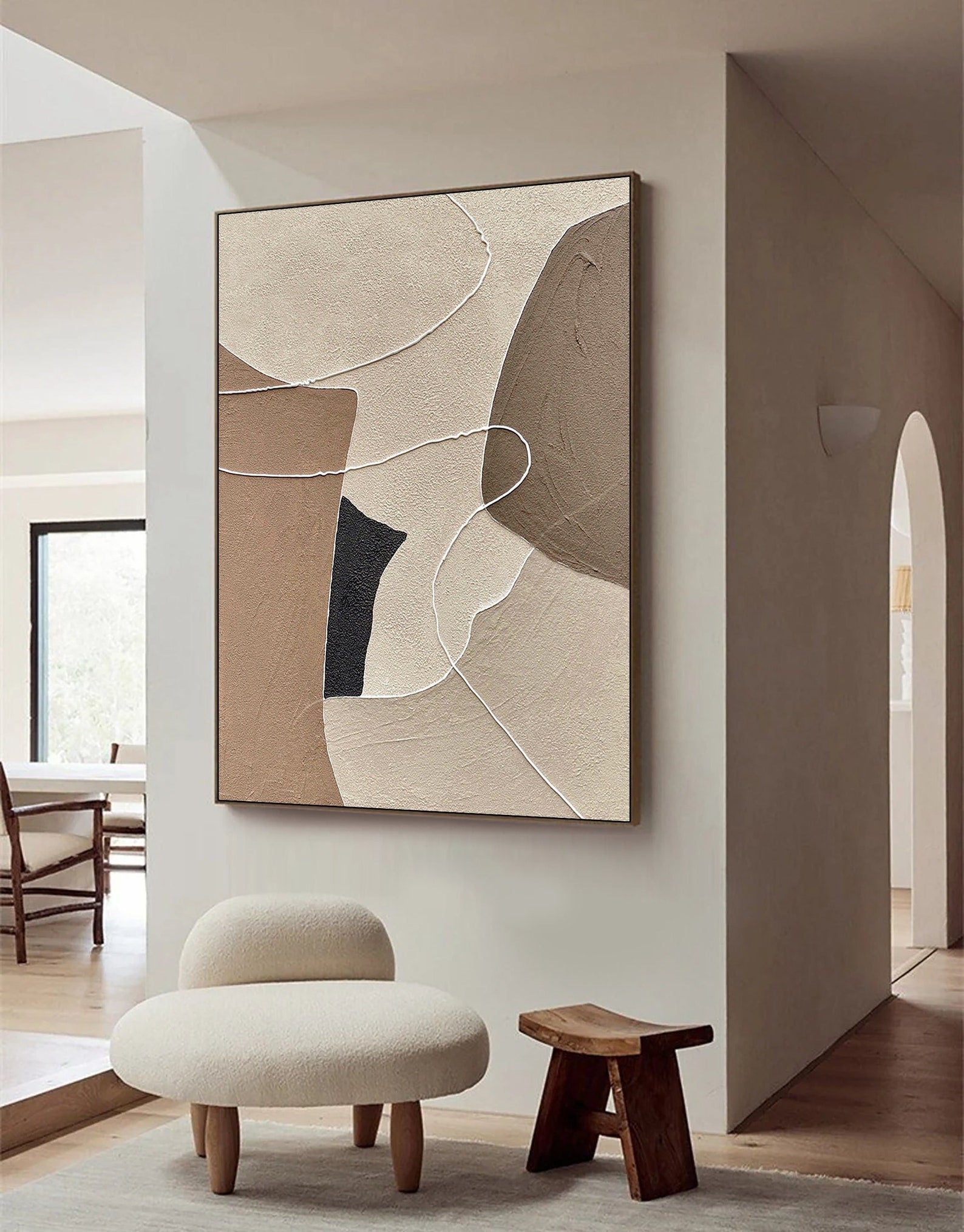 Clay Whisper Digital Wall Painting