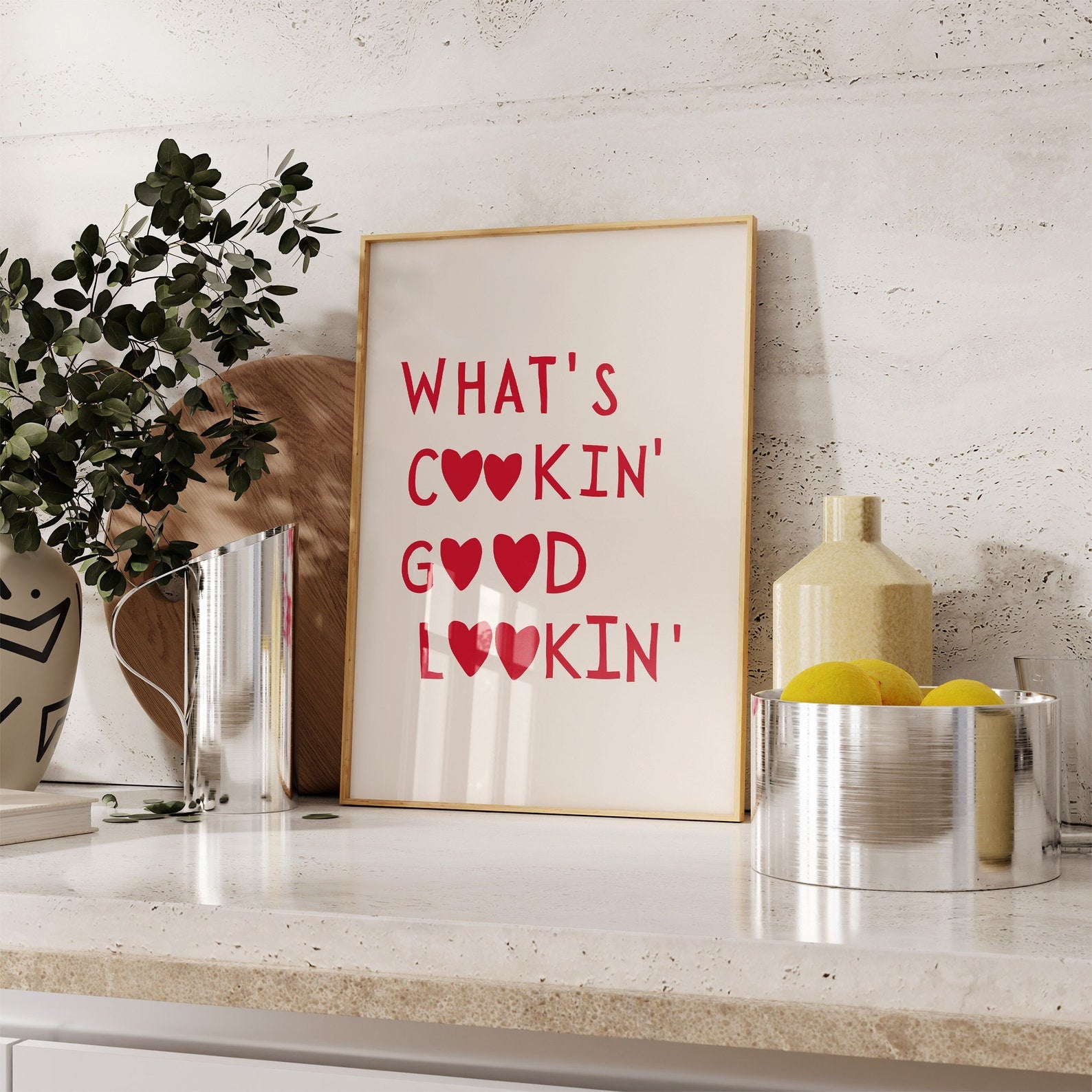 What’s Cooking Good Looking Digital Art Poster