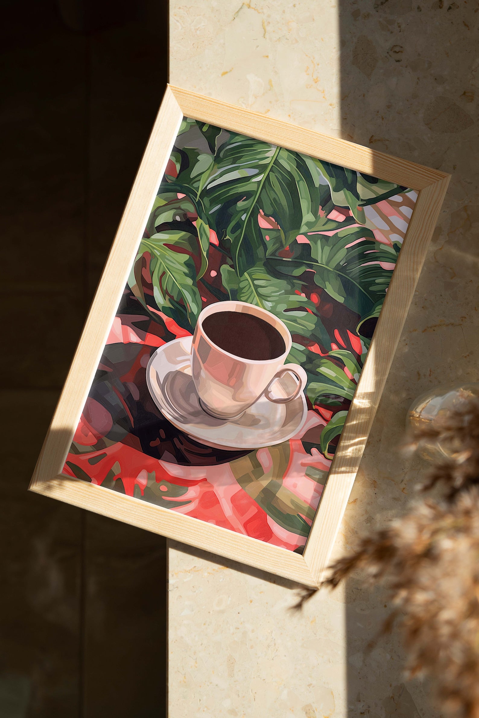 Brewed Bliss Digital Wall Painting