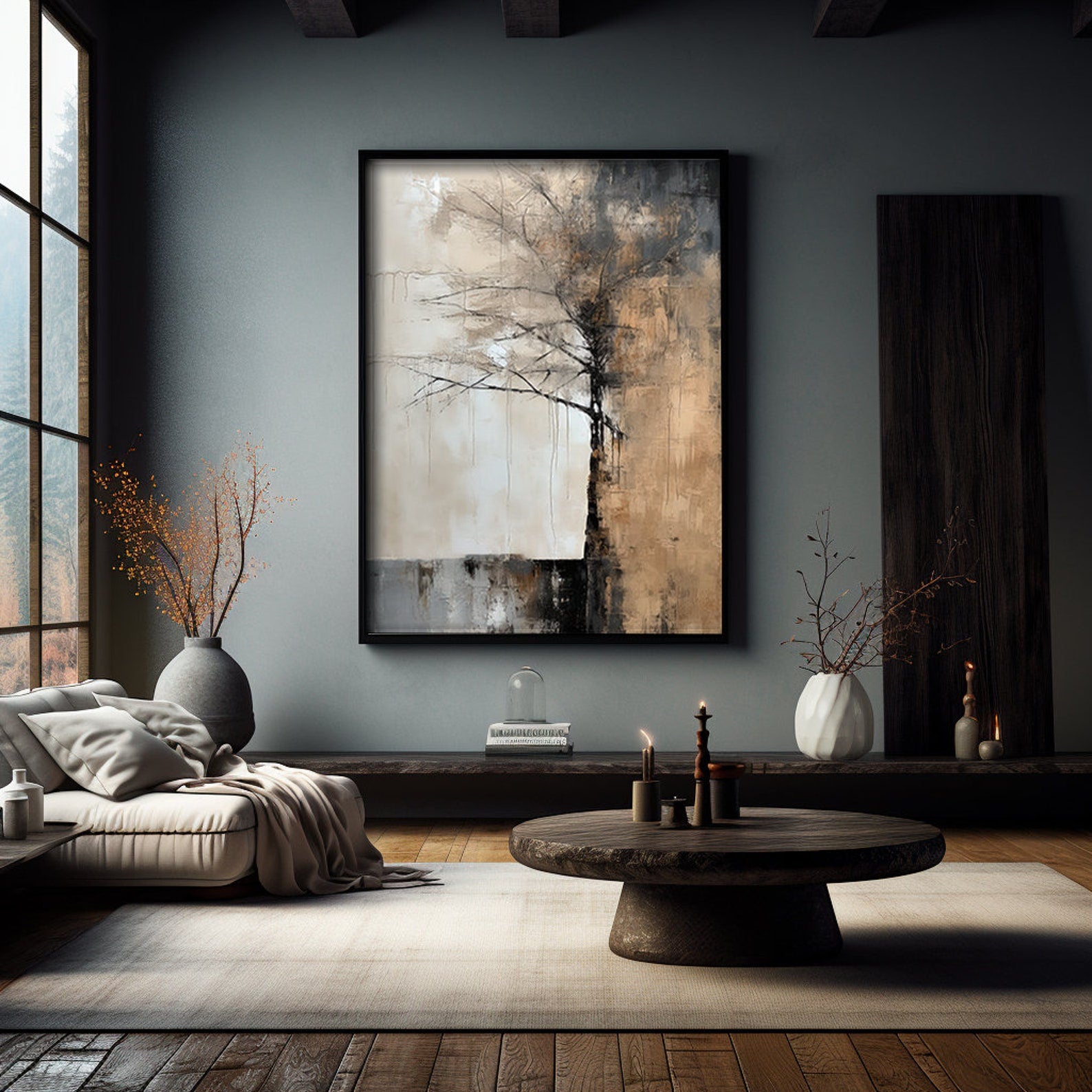 Whispering Branches- Handmade Wall Painting