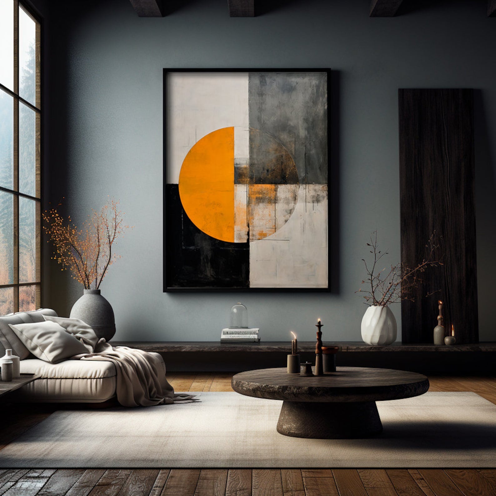 Modern Geometry Digital Wall Painting