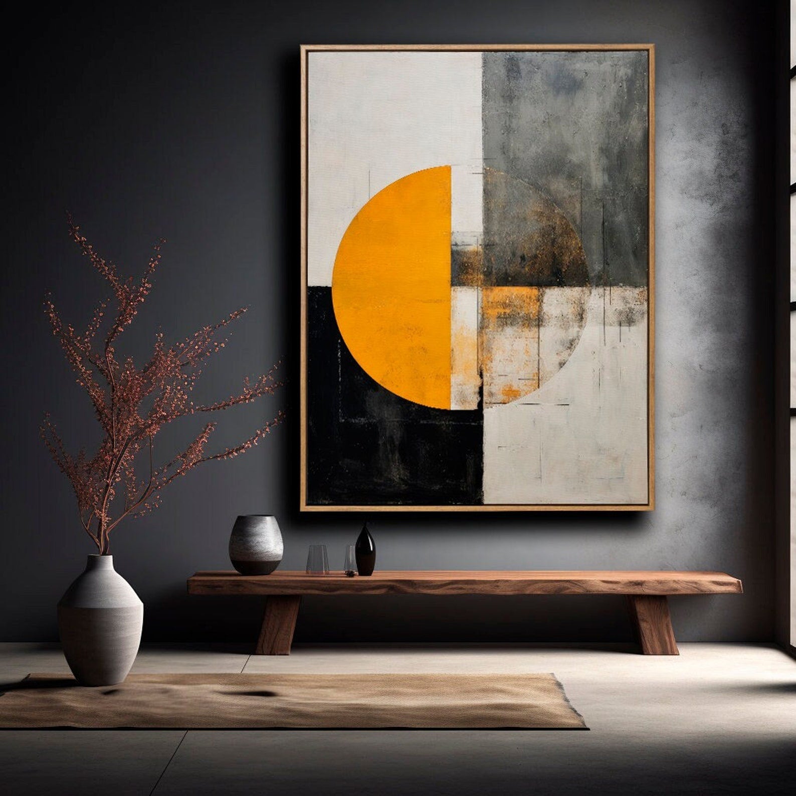 Modern Geometry Digital Wall Painting