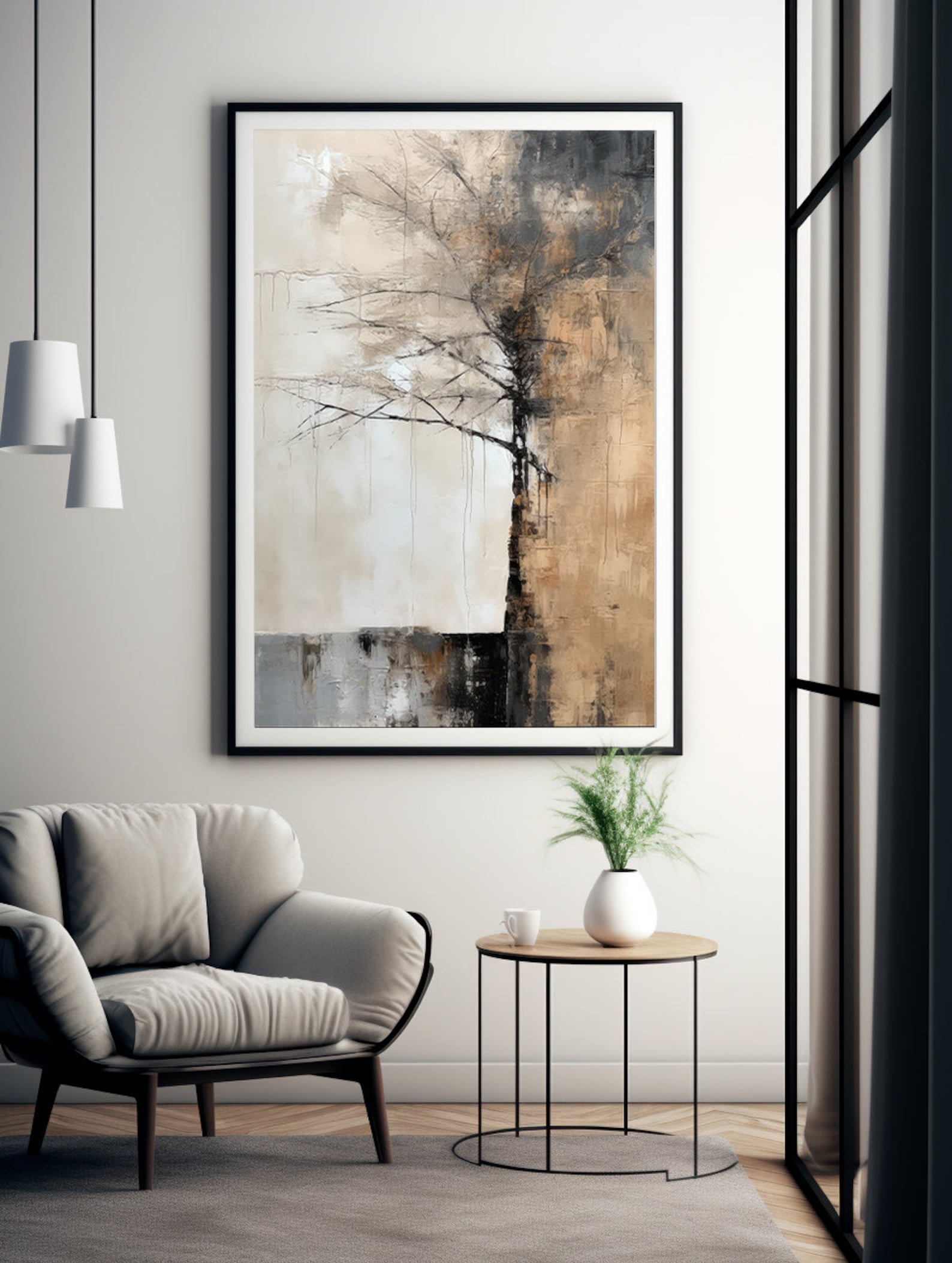 Whispering Branches- Handmade Wall Painting