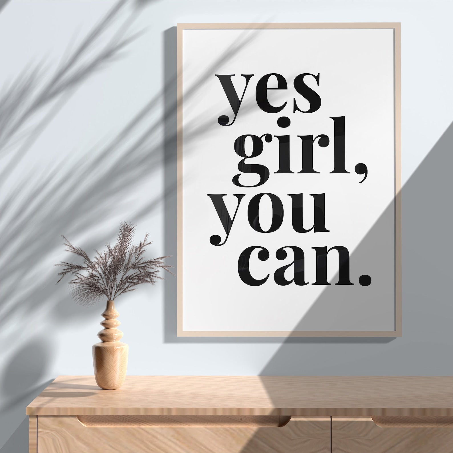 Yes Girl You Can Digital Art Poster