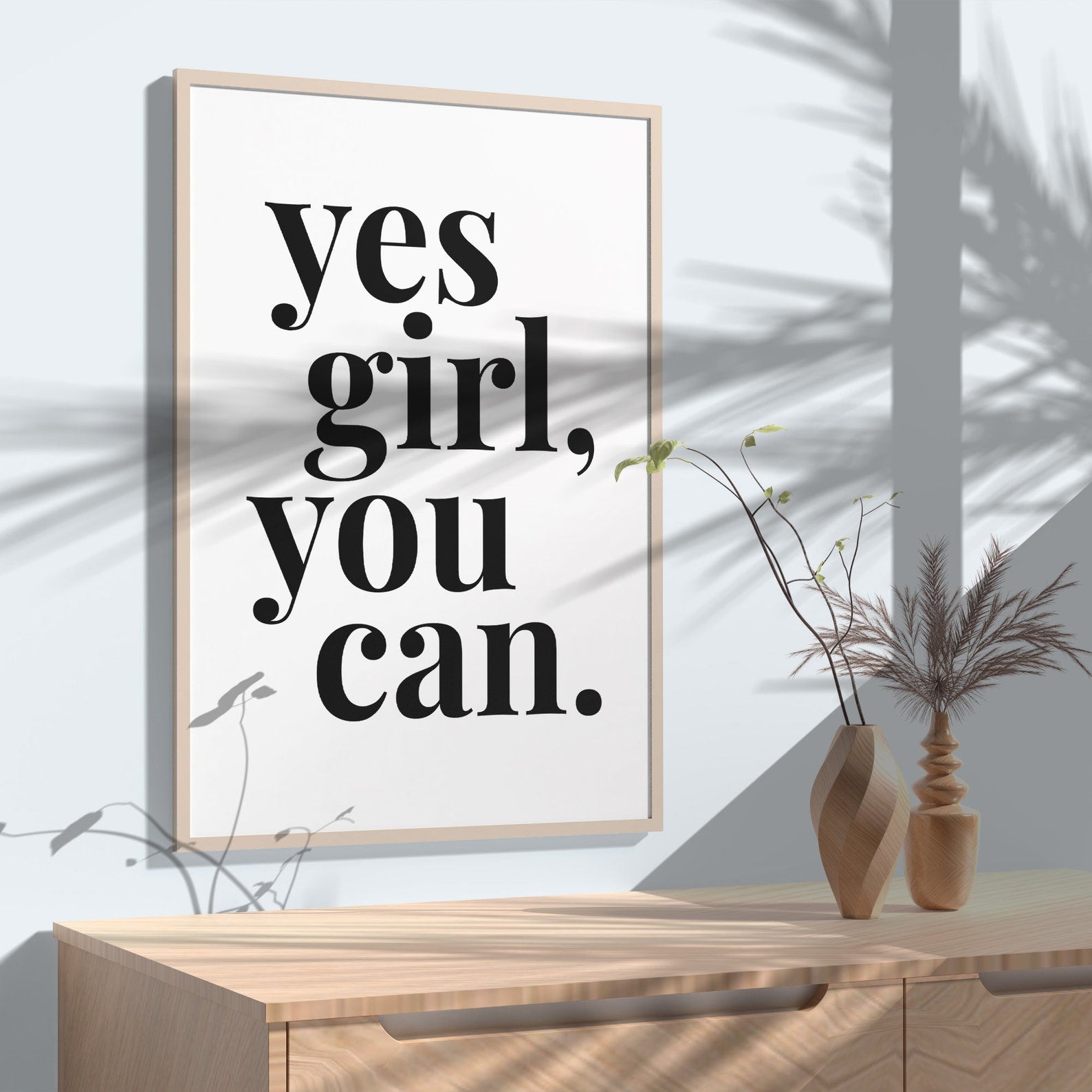 Yes Girl You Can Digital Art Poster
