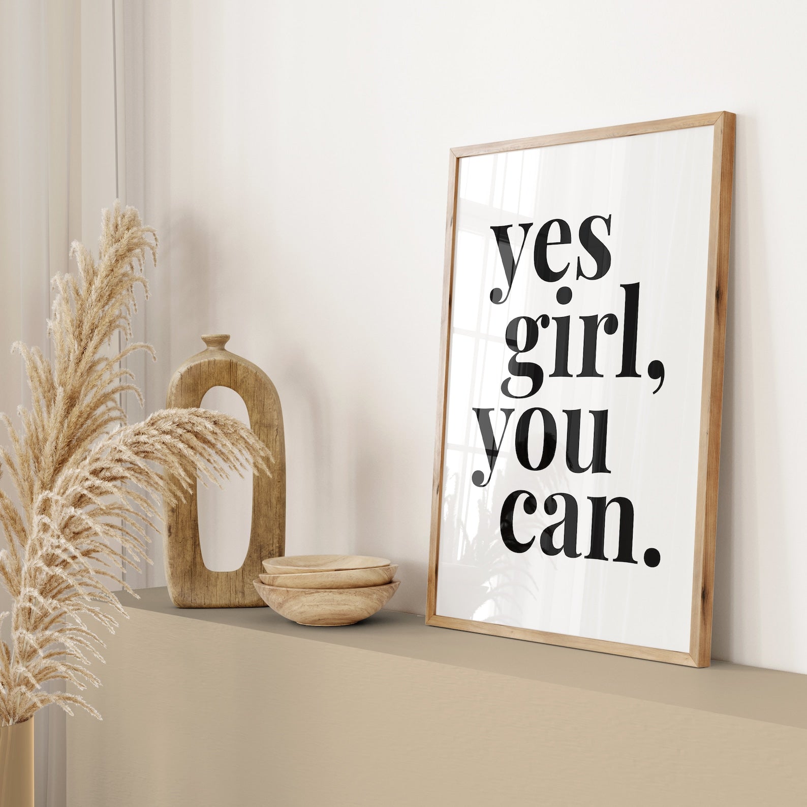 Yes Girl You Can Digital Art Poster