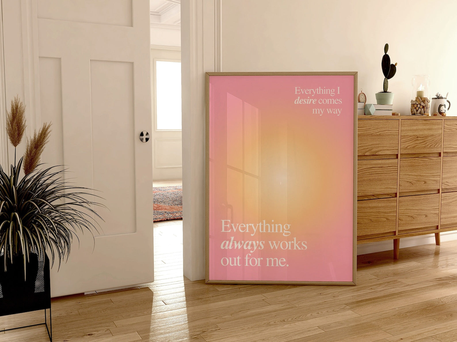 Radiant Aura Digital Art Poster