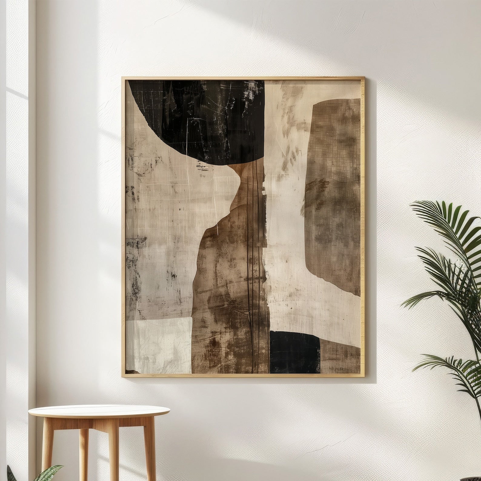 Wabi Sabi Interior Digital Wall Painting