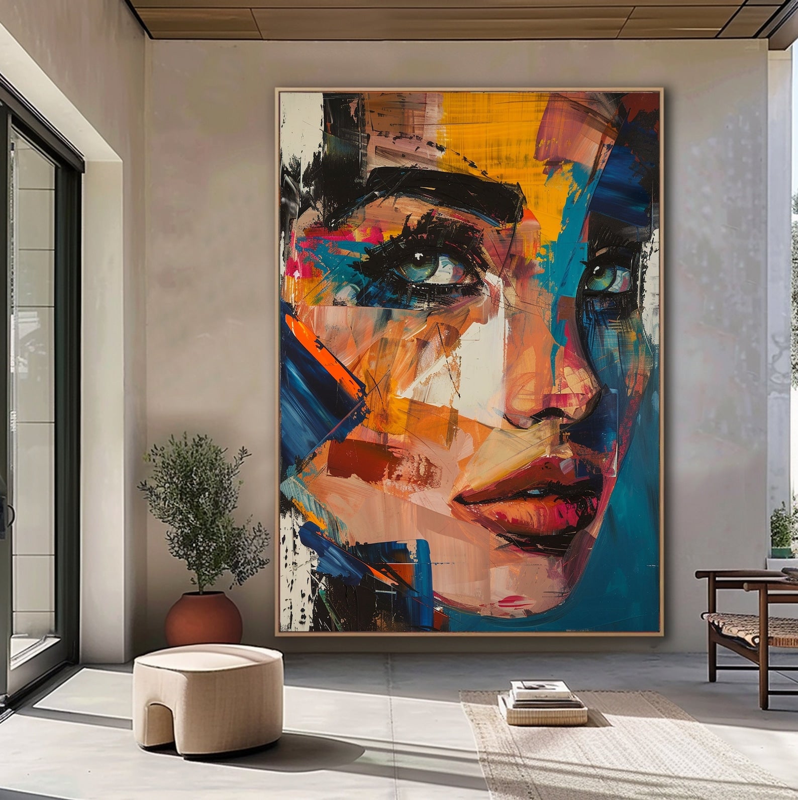 Chromatic Muse Digital Wall Painting
