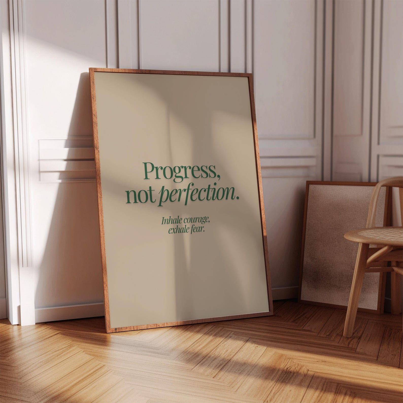 Progress Not Perfection Digital Art Poster