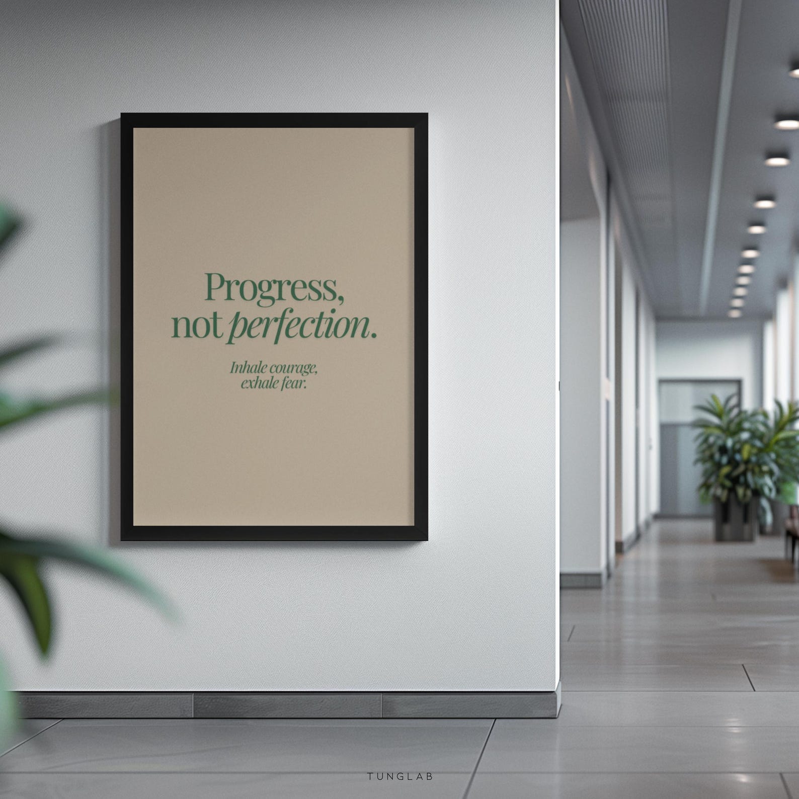 Progress Not Perfection Digital Art Poster