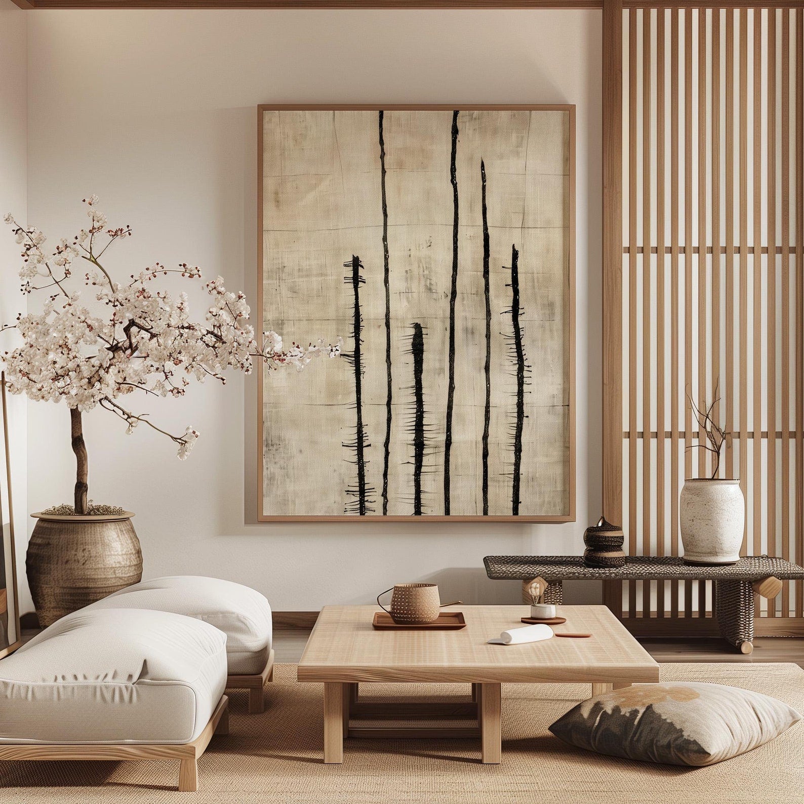 Serene Balance Digital Wall Painting