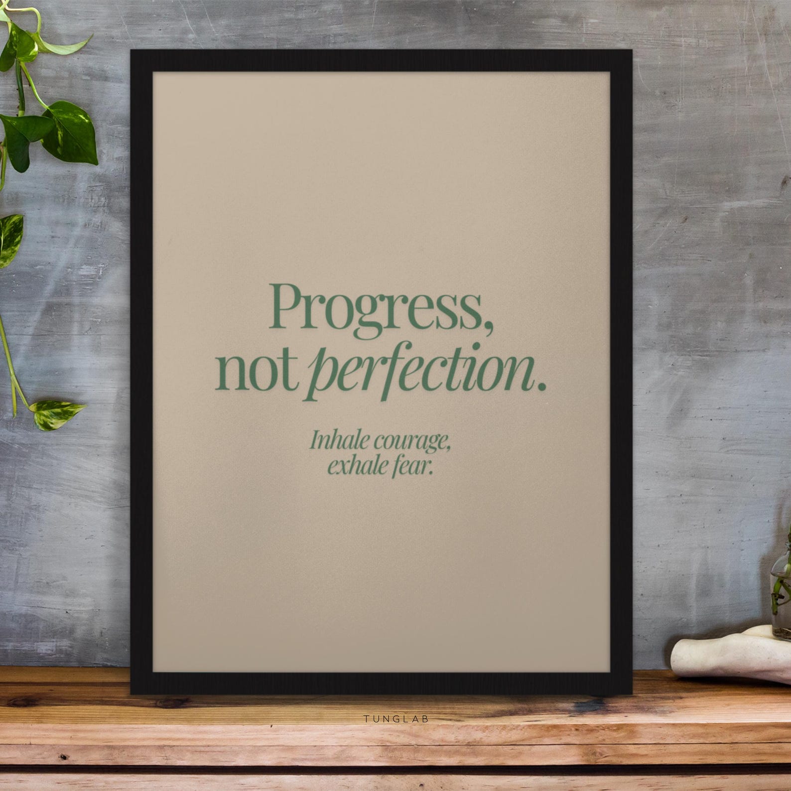 Progress Not Perfection Digital Art Poster