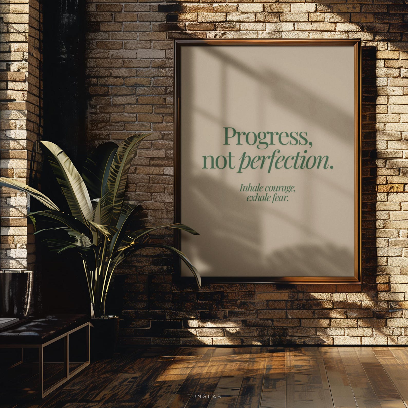 Progress Not Perfection Digital Art Poster
