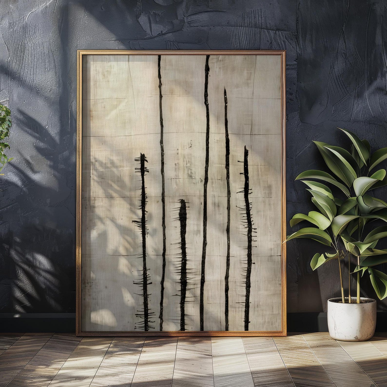 Serene Balance Digital Wall Painting