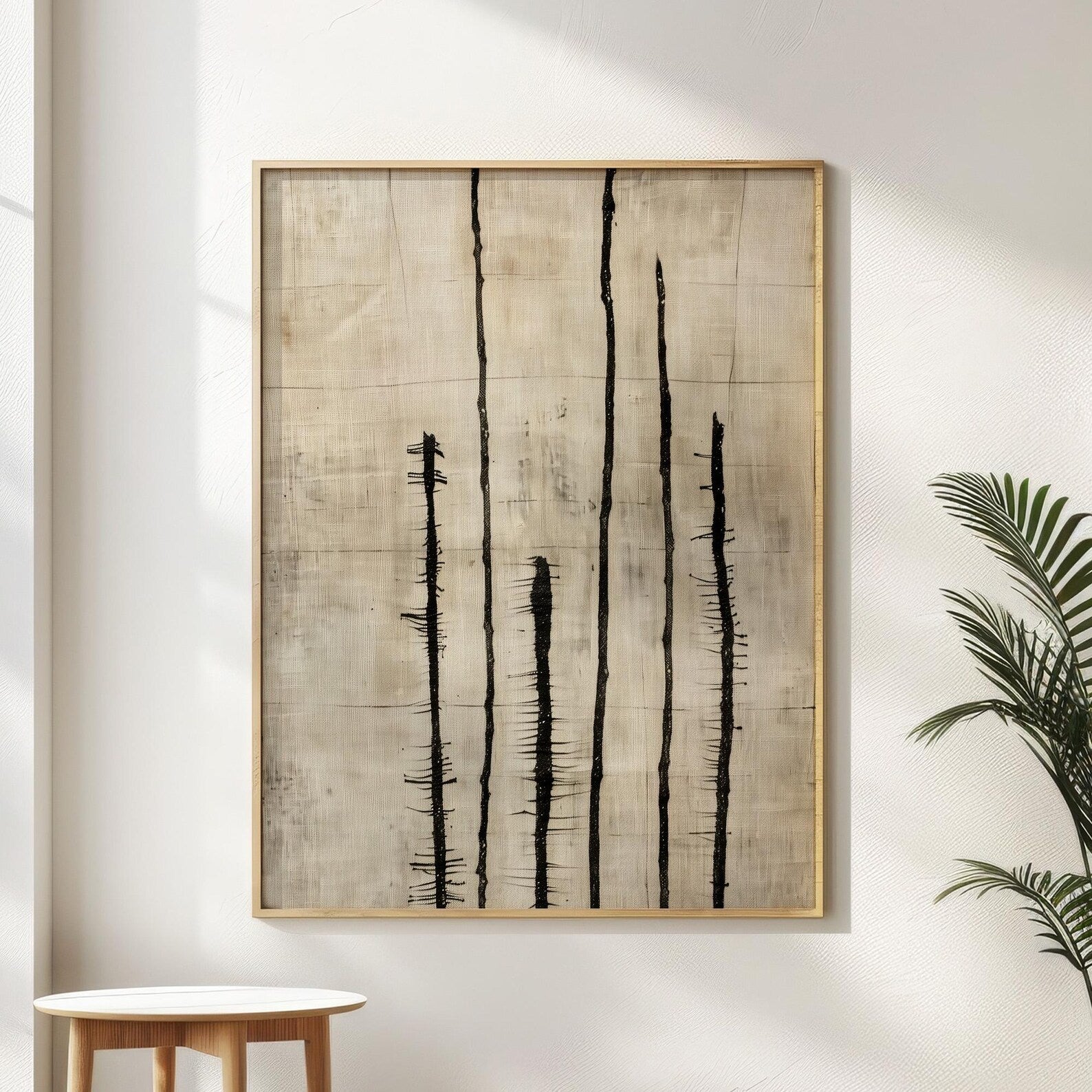 Serene Balance Digital Wall Painting