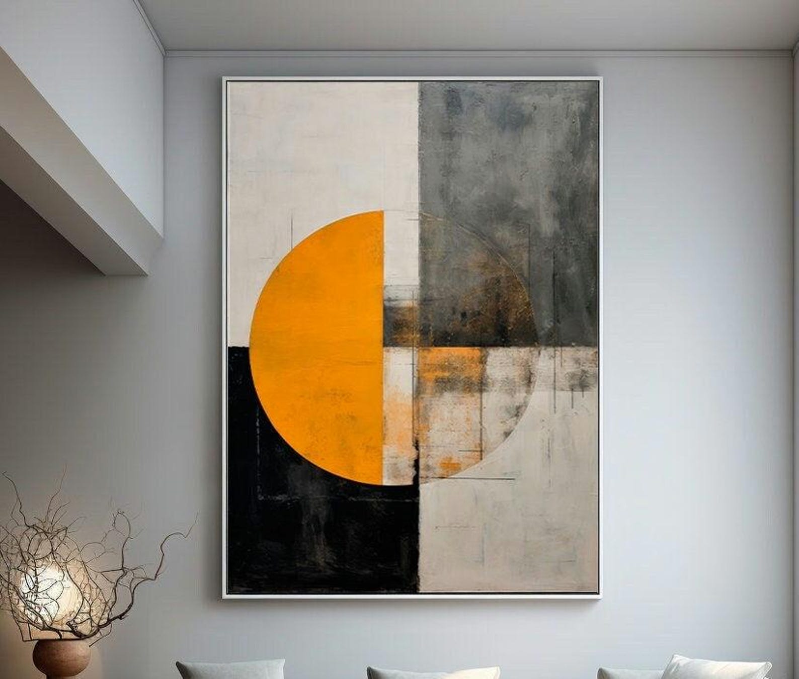Modern Geometry Digital Wall Painting