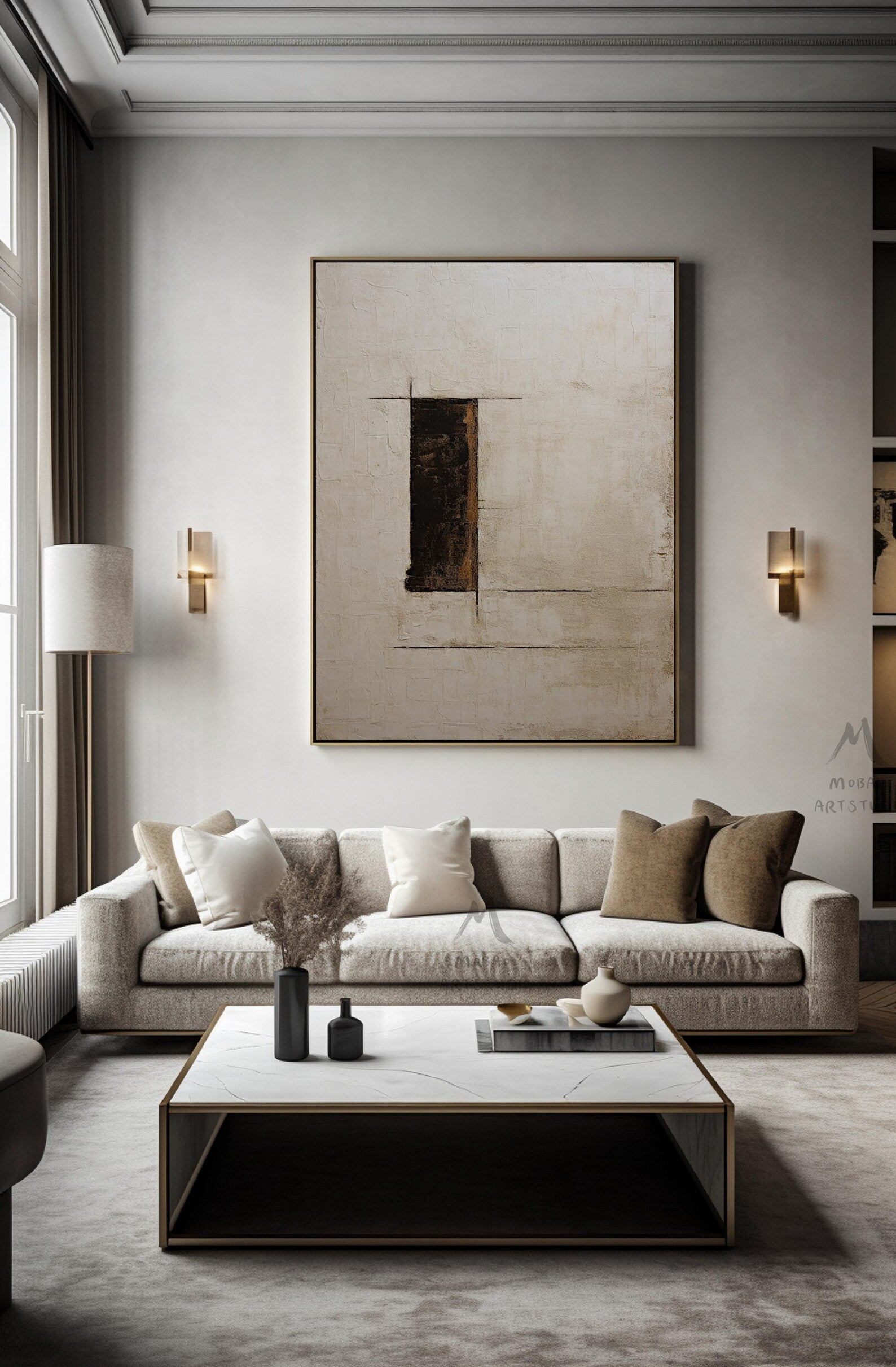 Tranquil Earth Digital Wall Painting
