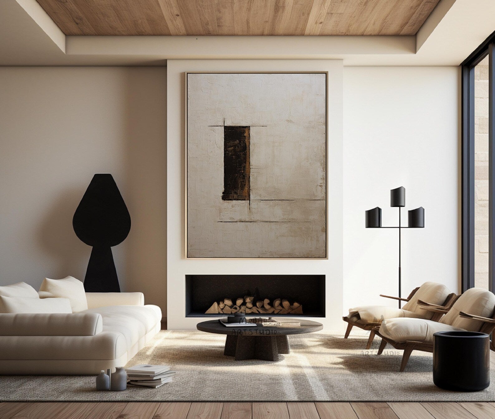 Tranquil Earth Digital Wall Painting