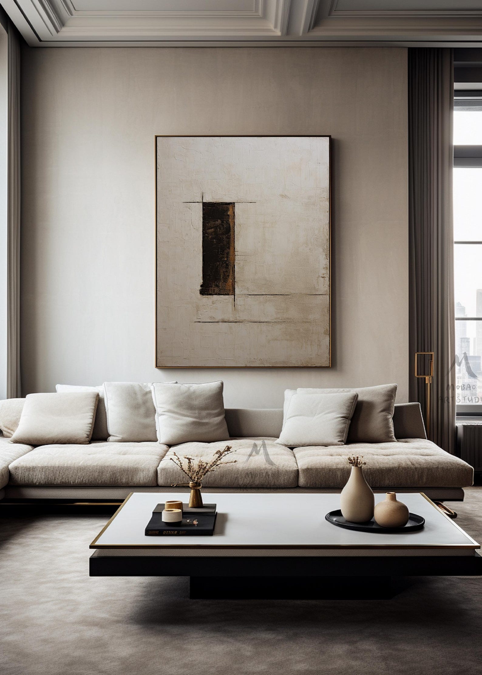 Tranquil Earth Digital Wall Painting