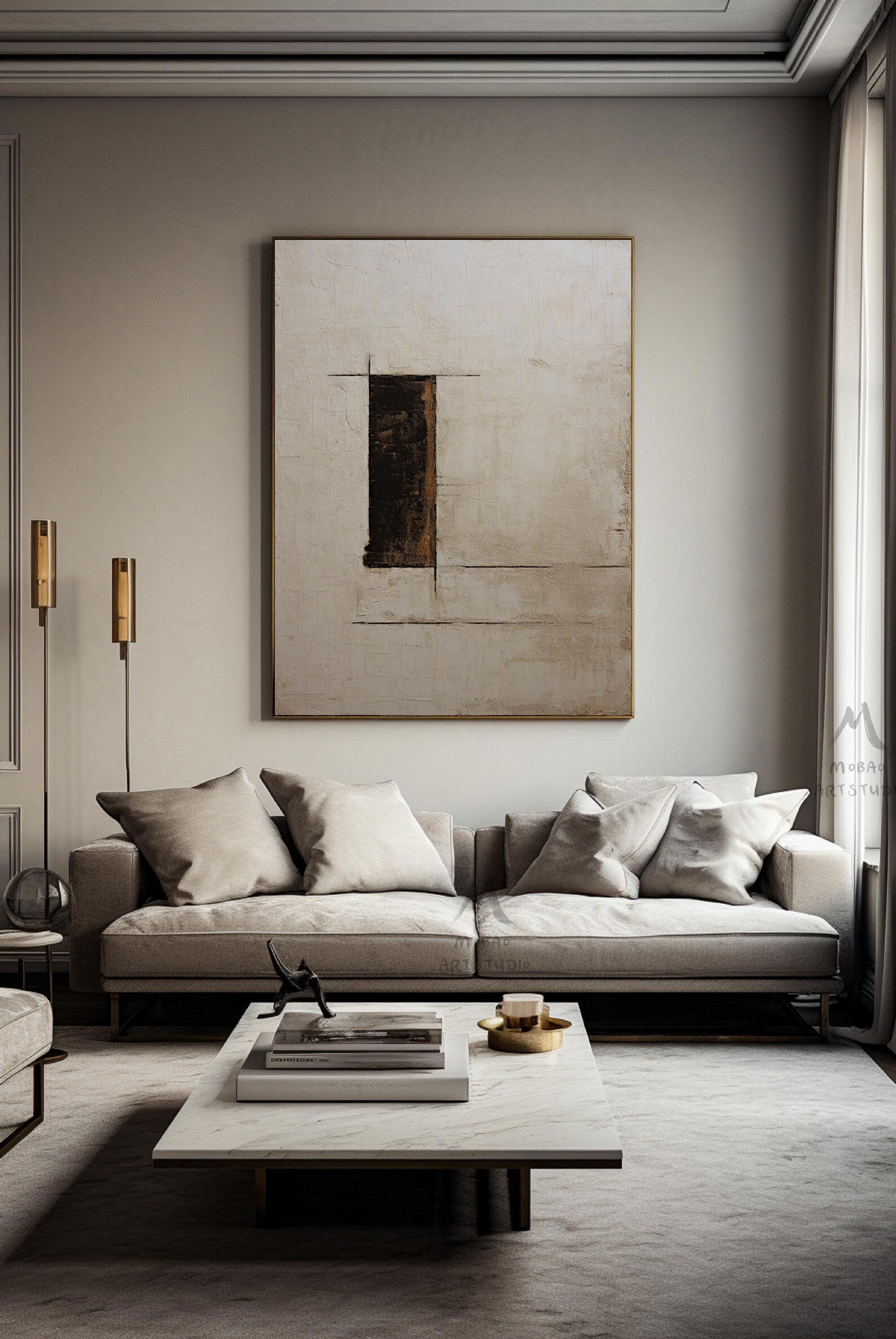 Tranquil Earth Digital Wall Painting