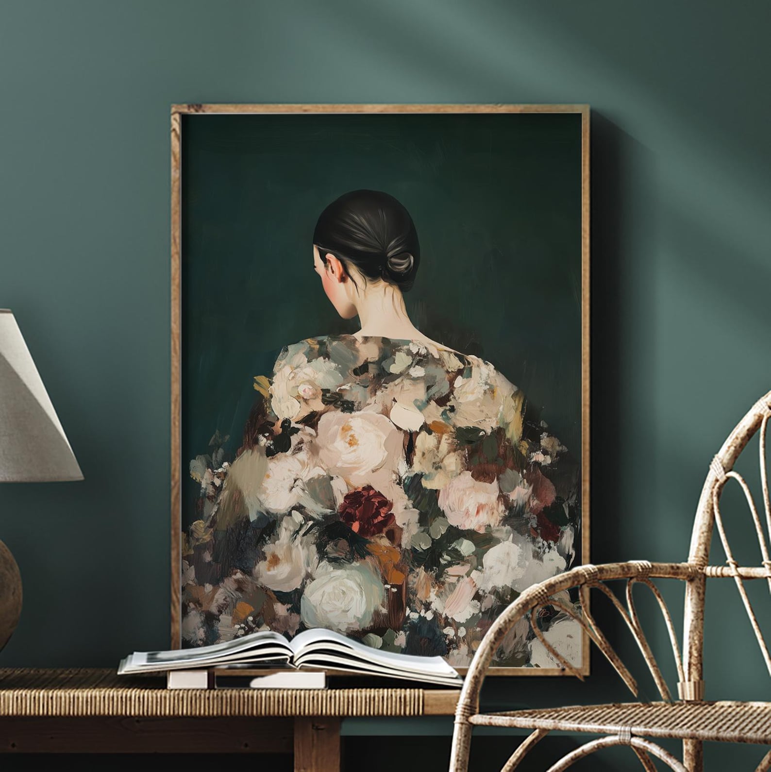 Verdant Muse Digital Wall Painting