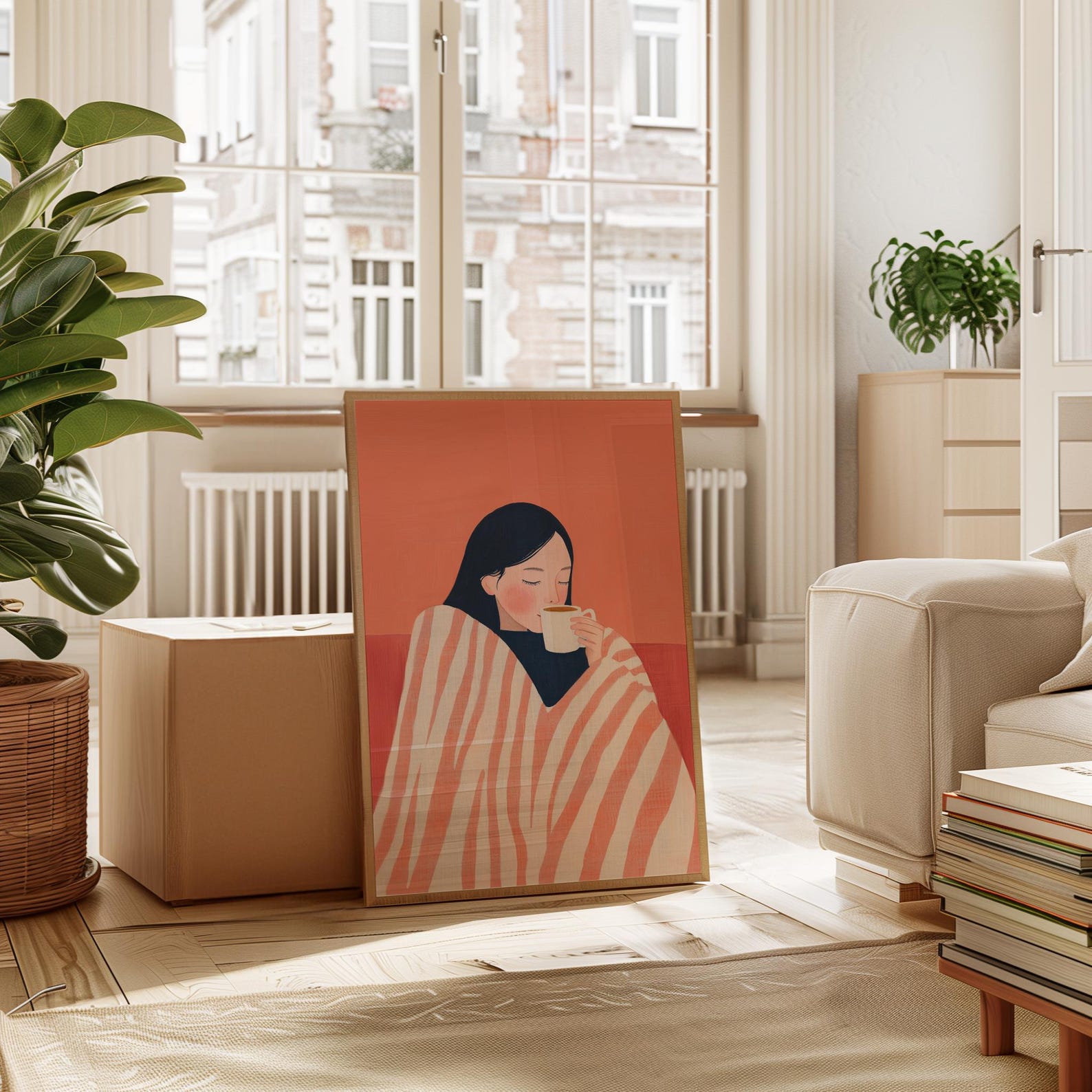 Morning Muse Digital Wall Painting