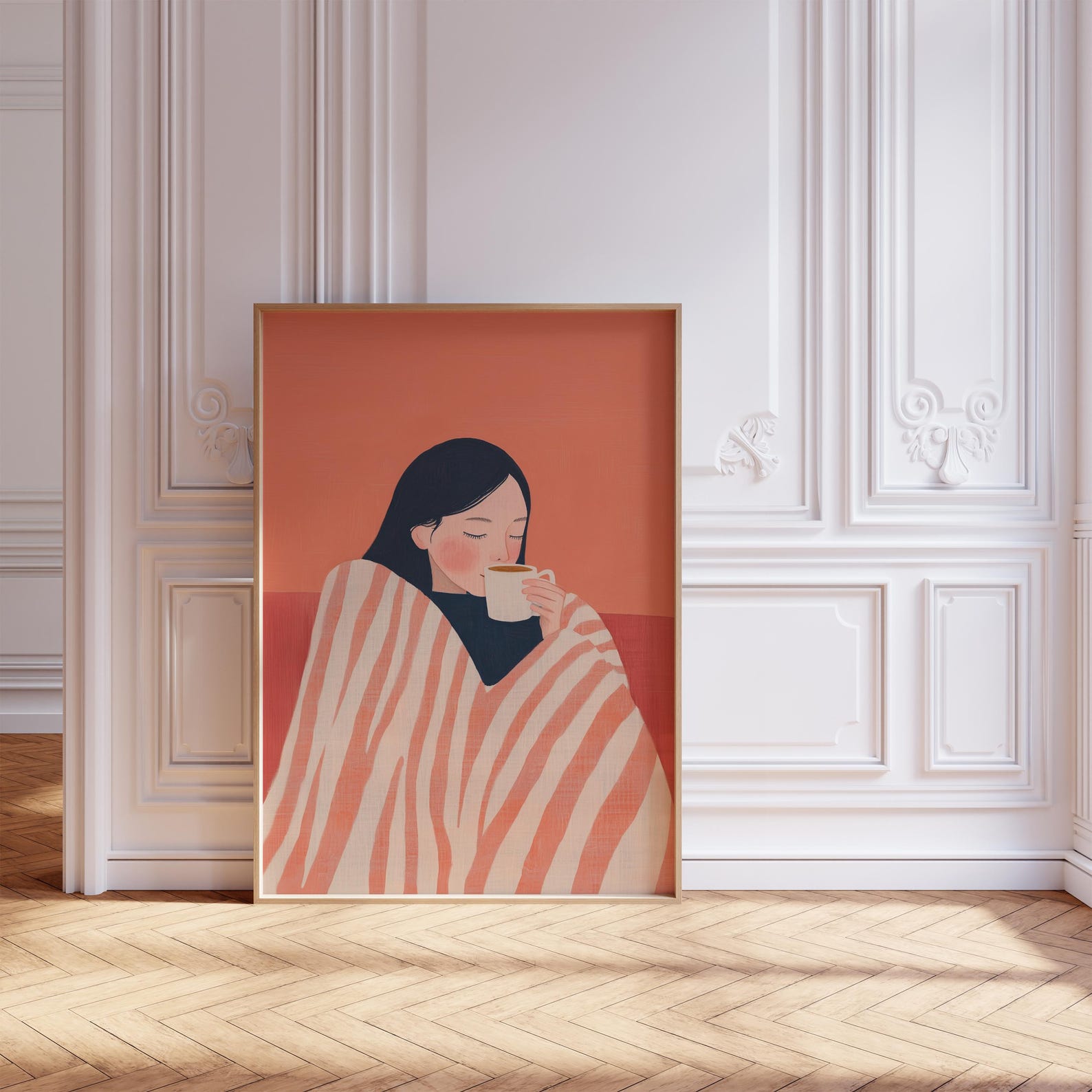 Morning Muse Digital Wall Painting